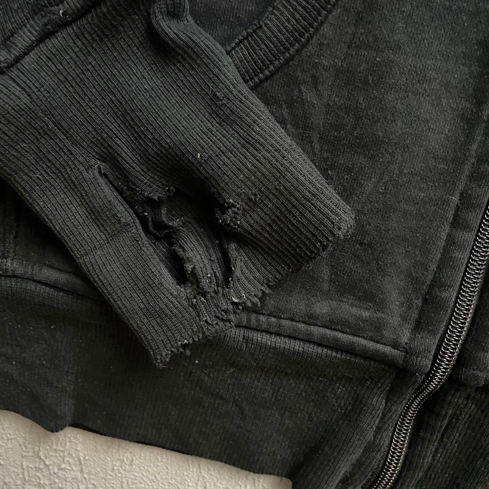 Lululemon Scuba Full Zip Hoodie Womens Medium Black - Picture 4 of 9